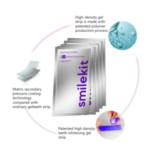 Adesivos Clareadores de Dentes Roxo V34 Smilekit: Fita rocha clareadora Smilekit v34
